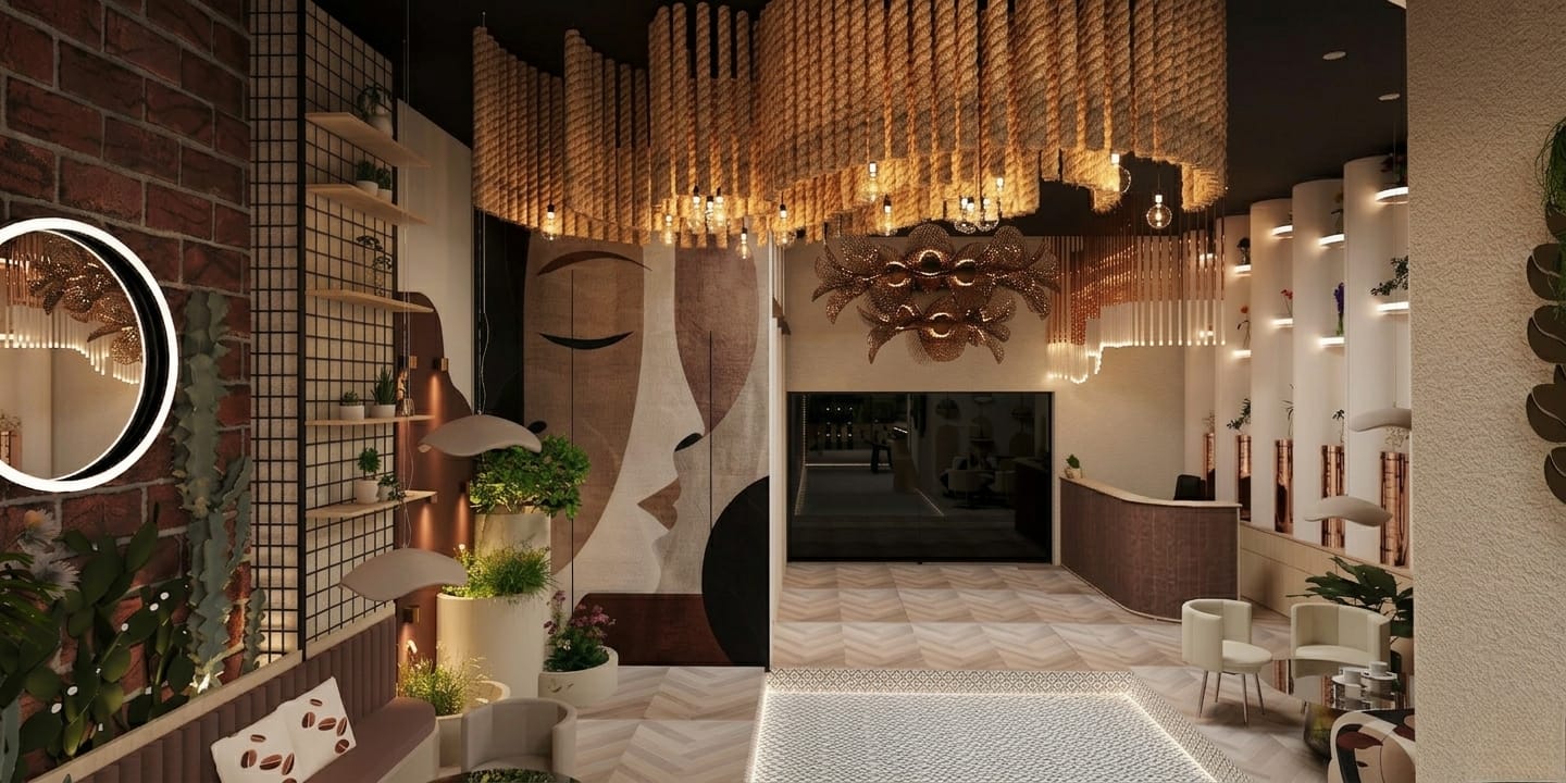 Grand Foyer & Rope Chandelier
